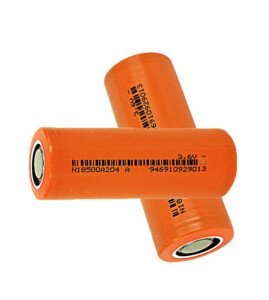 two 2040mAh 18500 lithium ion batteries